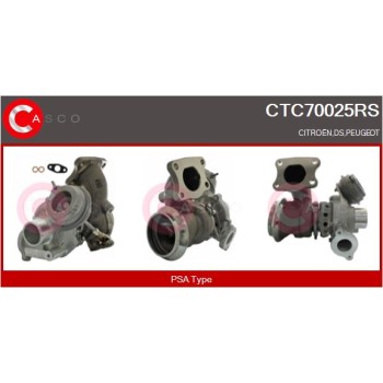 Turbocompresor, sobrealimentación - CASCO CTC70025RS