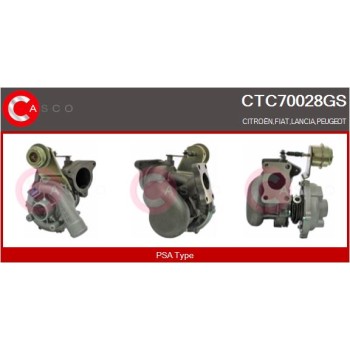 Turbocompresor, sobrealimentación - CASCO CTC70028GS
