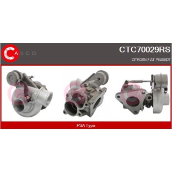 Turbocompresor, sobrealimentación - CASCO CTC70029RS
