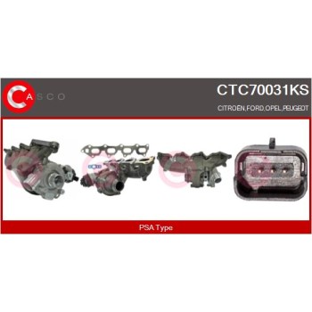 Turbocompresor, sobrealimentación - CASCO CTC70031KS