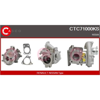 Turbocompresor, sobrealimentación - CASCO CTC71000KS