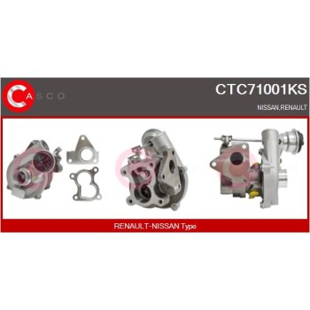 Turbocompresor, sobrealimentación - CASCO CTC71001KS