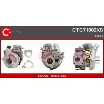 Turbocompresor, sobrealimentación - CASCO CTC71002KS