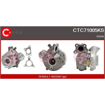 Turbocompresor, sobrealimentación - CASCO CTC71005KS