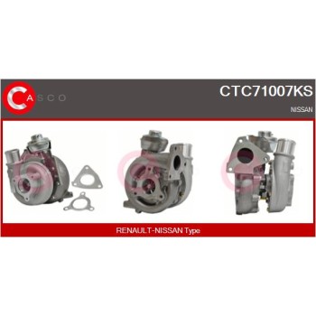 Turbocompresor, sobrealimentación - CASCO CTC71007KS