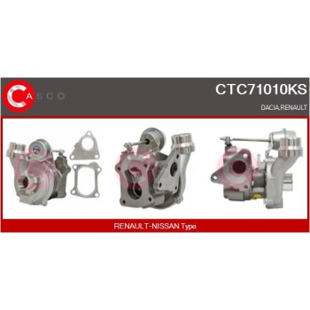 Turbocompresor, sobrealimentación - CASCO CTC71010KS