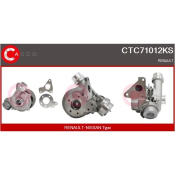 Turbocompresor, sobrealimentación - CASCO CTC71012KS