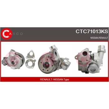 Turbocompresor, sobrealimentación - CASCO CTC71013KS