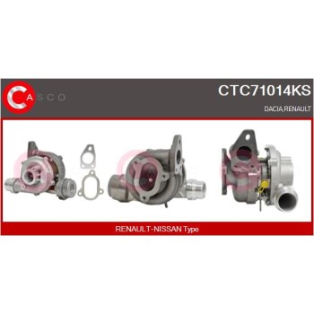Turbocompresor, sobrealimentación - CASCO CTC71014KS