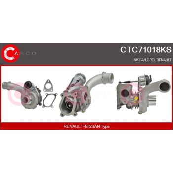 Turbocompresor, sobrealimentación - CASCO CTC71018KS