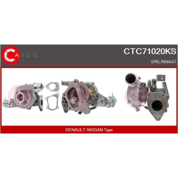 Turbocompresor, sobrealimentación - CASCO CTC71020KS
