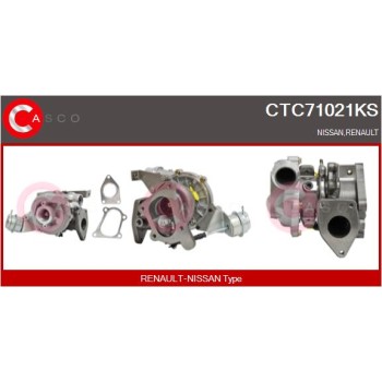 Turbocompresor, sobrealimentación - CASCO CTC71021KS