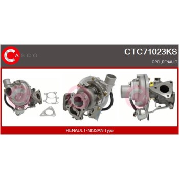Turbocompresor, sobrealimentación - CASCO CTC71023KS