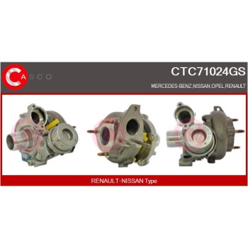 Turbocompresor, sobrealimentación - CASCO CTC71024GS