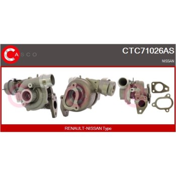 Turbocompresor, sobrealimentación - CASCO CTC71026AS