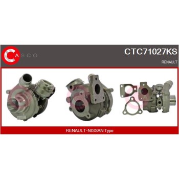 Turbocompresor, sobrealimentación - CASCO CTC71027KS
