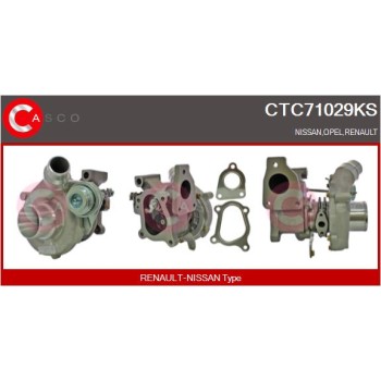 Turbocompresor, sobrealimentación - CASCO CTC71029KS