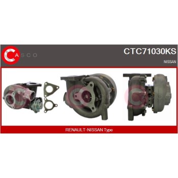 Turbocompresor, sobrealimentación - CASCO CTC71030KS