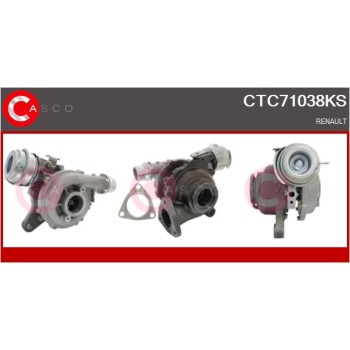 Turbocompresor, sobrealimentación - CASCO CTC71038KS