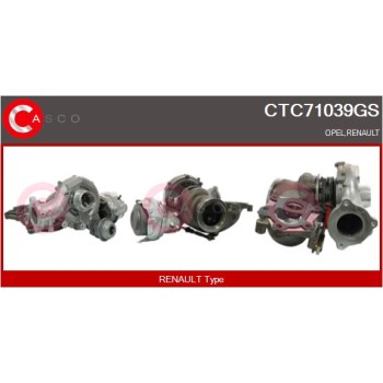 Turbocompresor, sobrealimentación - CASCO CTC71039GS