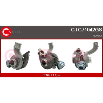 Turbocompresor, sobrealimentación - CASCO CTC71042GS