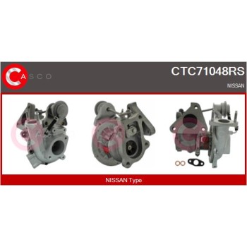 Turbocompresor, sobrealimentación - CASCO CTC71048RS