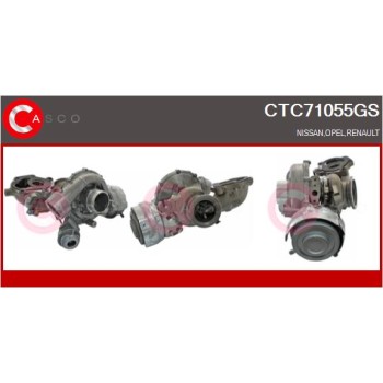 Turbocompresor, sobrealimentación - CASCO CTC71055GS