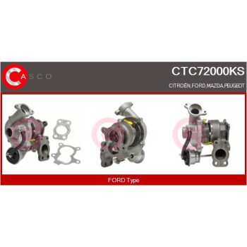 Turbocompresor, sobrealimentación - CASCO CTC72000KS
