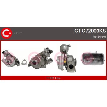 Turbocompresor, sobrealimentación - CASCO CTC72003KS