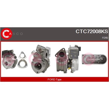 Turbocompresor, sobrealimentación - CASCO CTC72008KS