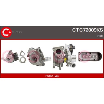Turbocompresor, sobrealimentación - CASCO CTC72009KS