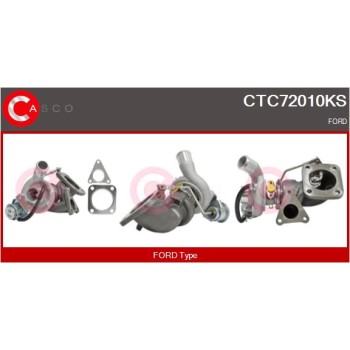 Turbocompresor, sobrealimentación - CASCO CTC72010KS
