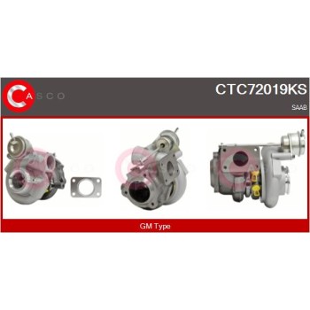 Turbocompresor, sobrealimentación - CASCO CTC72019KS