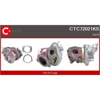 Turbocompresor, sobrealimentación - CASCO CTC72021KS