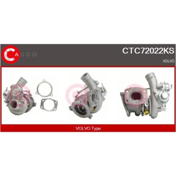 Turbocompresor, sobrealimentación - CASCO CTC72022KS