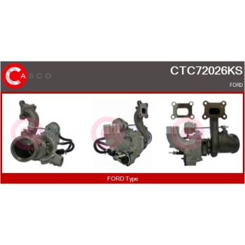 Turbocompresor, sobrealimentación - CASCO CTC72026KS