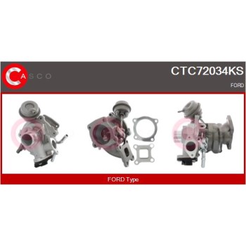 Turbocompresor, sobrealimentación - CASCO CTC72034KS