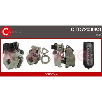 Turbocompresor, sobrealimentación - CASCO CTC72036KS