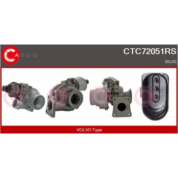 Turbocompresor, sobrealimentación - CASCO CTC72051RS