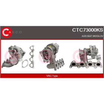 Turbocompresor, sobrealimentación - CASCO CTC73000KS