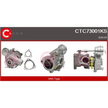 Turbocompresor, sobrealimentación - CASCO CTC73001KS