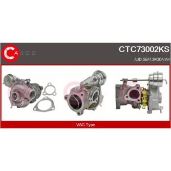 Turbocompresor, sobrealimentación - CASCO CTC73002KS