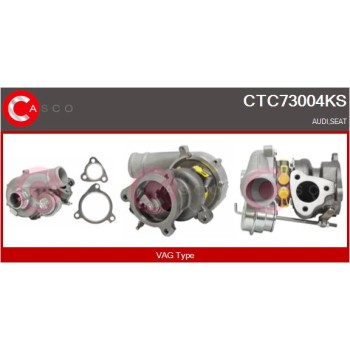 Turbocompresor, sobrealimentación - CASCO CTC73004KS