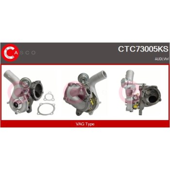 Turbocompresor, sobrealimentación - CASCO CTC73005KS