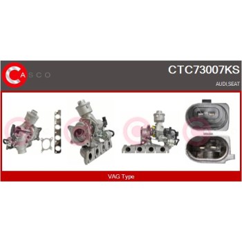 Turbocompresor, sobrealimentación - CASCO CTC73007KS