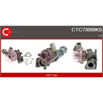 Turbocompresor, sobrealimentación - CASCO CTC73009KS