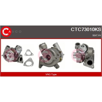 Turbocompresor, sobrealimentación - CASCO CTC73010KS