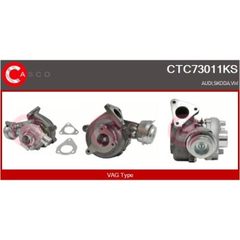 Turbocompresor, sobrealimentación - CASCO CTC73011KS