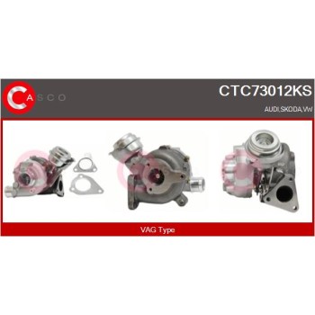 Turbocompresor, sobrealimentación - CASCO CTC73012KS
