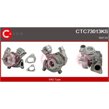 Turbocompresor, sobrealimentación - CASCO CTC73013KS